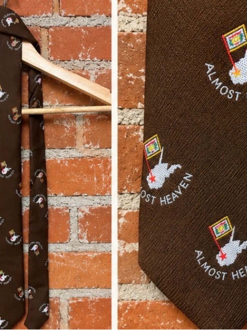 Vintage RESISTO Almost Heaven (West Virginia) Necktie